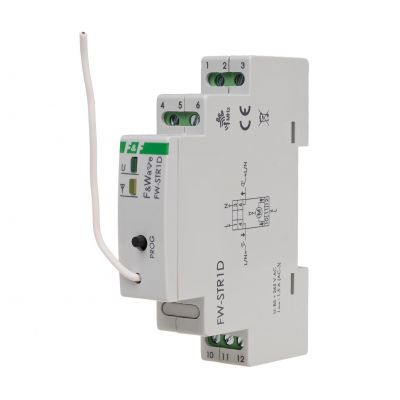 Radiowy sterownik rolet 230V- montaż DIN 85-265V AC/DC FW-STR1D F&F (FW-STR1D)