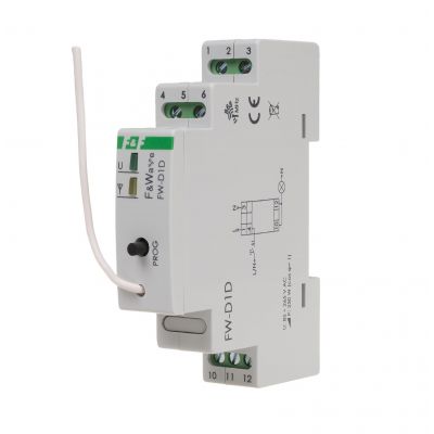 Radiowy ściemniacz uniwersalny 230V - montaż DIN 85-265V AC/DC FW-D1D F&F (FW-D1D)