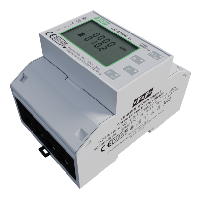Trójfazowy licznik zużycia energii czynnej i biernej M-BUS 100(5)A; MID LE-03MB F&F (LE-03MB)