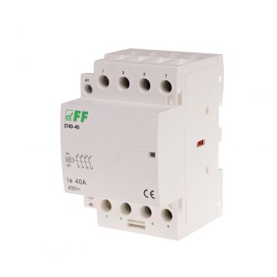 Stycznik modułowy montaż na szynie styki 4Z 40A ST40-40 F&F (ST40-40)