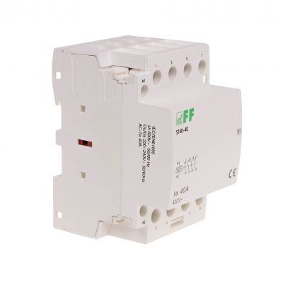 Stycznik modułowy montaż na szynie styki 4Z 40A ST40-40 F&F (ST40-40)