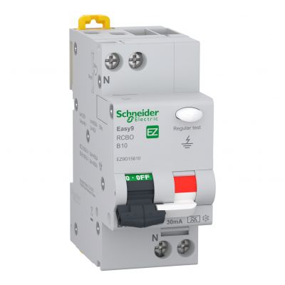 Wyłącznik różnicowonadprądowy Easy9 PRO 6kA 2P B10A 30mA Typ A EZ9D15610 SCHNEIDER (EZ9D15610)