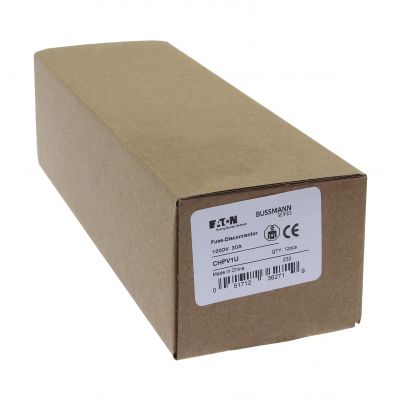 1Pole 30A 1000Vdc MFH For 10x38 Gpv Podstawa wkładki cylindrycznej 10x38 gPV 1P 32A 1000VDC CHPV1U EATON (CHPV1U)