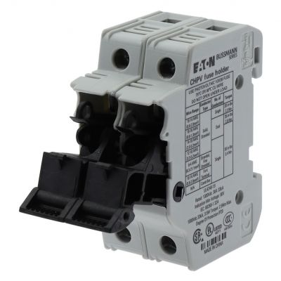 2P 30A 1000Vdc MFH For 10x38 gPV Podstawa wkładki cylindrycznej 10x38 gPV 2P 32A 1000VDC CHPV2U EATON (CHPV2U)