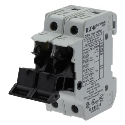 2P 30A 1000Vdc MFH For 10x38 gPV Podstawa wkładki cylindrycznej 10x38 gPV 2P 32A 1000VDC CHPV2U EATON (CHPV2U)