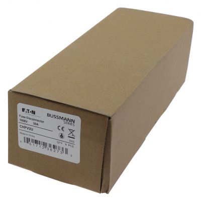 2P 30A 1000Vdc MFH For 10x38 gPV Podstawa wkładki cylindrycznej 10x38 gPV 2P 32A 1000VDC CHPV2U EATON (CHPV2U)