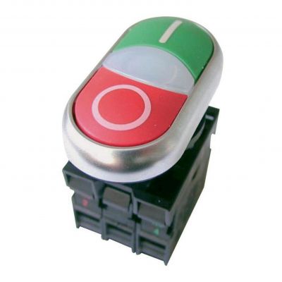 M22-DDL-GR-X1/X0/K11/230-W Napęd przycisków bez samopowrotu,płaski 216509 EATON (216509)