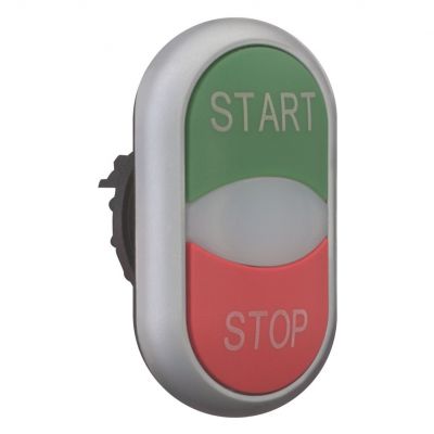 M22-DDL-GR-GB1/GB0 Przycisk podwójny zielony/czerwony /START-STOP/ z samopowrotem i z możliwością podświetlenia 216702 EATON (216702)
