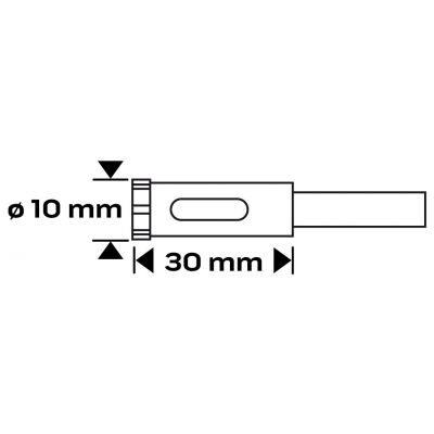 Wiertło diamentowe do gresu 10mm GRAPHITE 57H280 GTX (57-280)