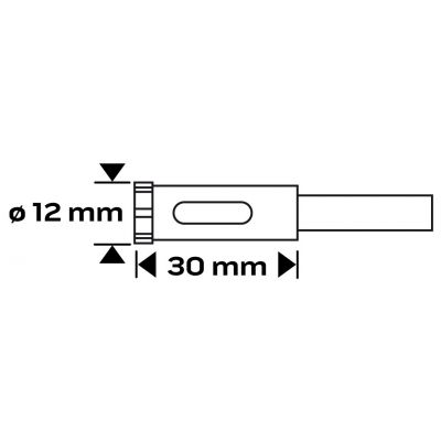 Wiertło diamentowe do gresu 12mm GRAPHITE 57H284 GTX (57-284)
