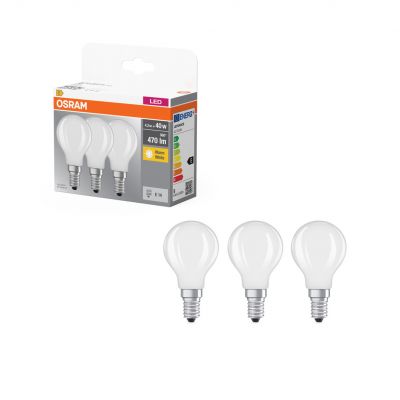 Żarówka LED /3szt./ Kulka E14 4W=40W 470lm 2700K ciepła biel OSRAM (4058075819399)