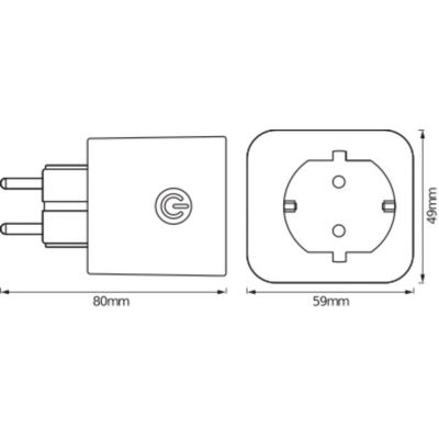 SMART WIFI PLUG EU 4X1 LEDVANCE (4058075537248)