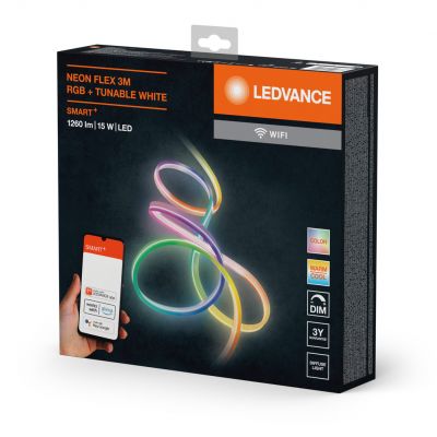 Dekoracyjny Pasek LED 15W RGB+CCT SMART+ WiFi NEON Flex 3m IP65 4058075504783 LEDVANCE (4058075504783)