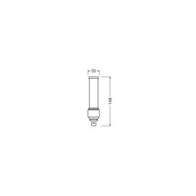 DULUX D LED FR 18 CCG, AC mains 7W 840 G24d-2 TRZONKI SPECJALNE LEDVANCE (4058075558502)