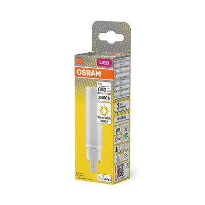 DULUX D E LED FR 13 ECG, AC mains 6W 830 G24q-1 TRZONKI SPECJALNE LEDVANCE (4058075558663)
