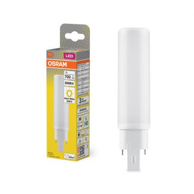 DULUX D E LED FR 18 ECG, AC mains 7W 830 G24q-2 TRZONKI SPECJALNE LEDVANCE (4058075559127)