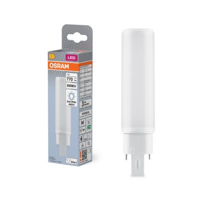 DULUX D E LED FR 18 ECG, AC mains 7W 840 G24q-2 TRZONKI SPECJALNE LEDVANCE (4058075559158)