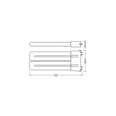 DULUX F LED FR 36 CCG, AC mains 20W 830 2G10 TRZONKI SPECJALNE LEDVANCE (4058075559295)