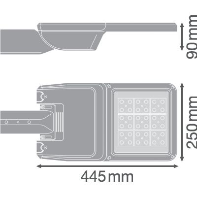 Oprawa uliczna LED STREETLIGHT FLEX SMALL 13W 3000K 730 RV25ST ALW 4058075552241 LEDVANCE (4058075552241)