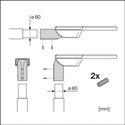 Oprawa uliczna LED STREETLIGHT FLEX SMALL 36W 4000K 740 RV25ST ALW 4058075552319 LEDVANCE (4058075552319)