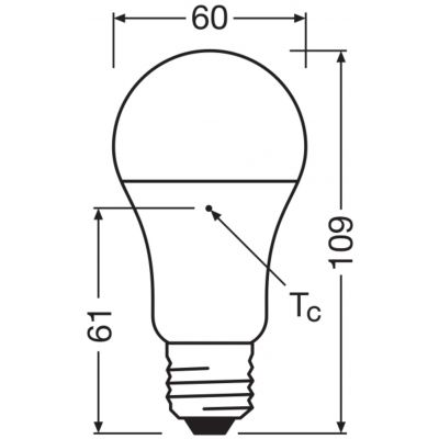 Żarówka LED /3szt./ E27 10W=75W 1055lm ciepła biel OSRAM (4058075819436)
