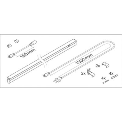 Oprawa LED LINEAR COMPACT SWITCH 600 8 W 3000 K 4058075106116 LEDVANCE (4058075106116)
