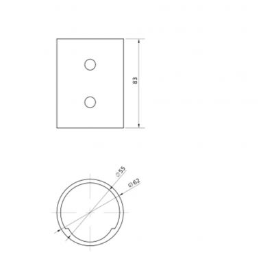 Adapter montażowy do oprawy LED ECO AREA 42/60 POLE REDUCTION 4058075557253 LEDVANCE (4058075557253)