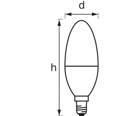 3PAK Żarówka LED E14 B35 5W 470lm CCT SMART+ WiFi Ściemnialna 4058075485914 LEDVANCE (4058075485914)
