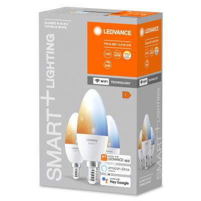 3PAK Żarówka LED E14 B35 5W 470lm CCT SMART+ WiFi Ściemnialna 4058075485914 LEDVANCE (4058075485914)