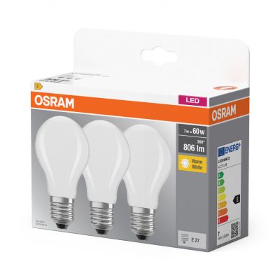 BASE CL A60 6,5W 827 230V GL FR E27 FS3 LEDVANCE (4058075819351)