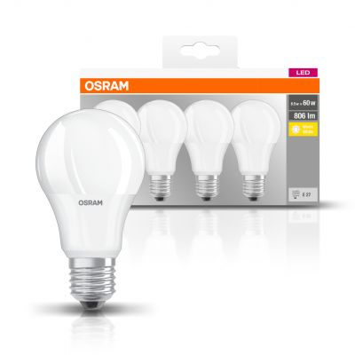 Żarówka LED /4szt./ E27 8W=60W 806lm 2700K ciepła biel OSRAM (4058075819450)