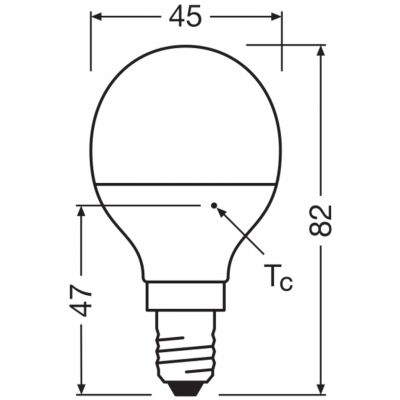 BASE CL P40 4,9W 827 230V FR E14 FS5 LEDVANCE (4058075152731)