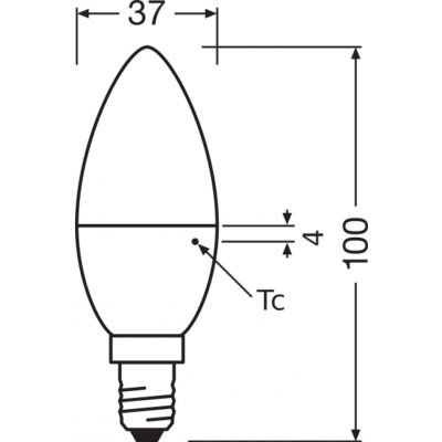 Żarówka LED /2szt./ Świeczka E14 4,9W=40W 470lm 4000K neutralna biel OSRAM (4058075479111)