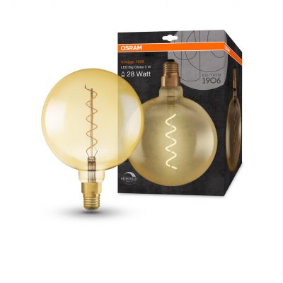 Żarówka LED Vintage 1906 LED dim CL GLOBE200 FIL GOLD 28 dim 5W/820 E27 4058075269729 LEDVANCE (4058075269729)