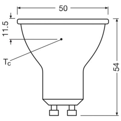 Żarówka LED VALUE PAR16 80 36 6,9W/830 GU10 575lm 4058075096646 LEDVANCE (4058075096646)