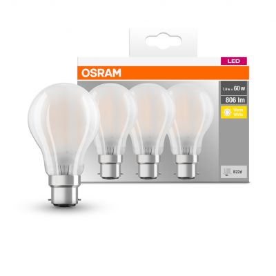 BASE CL A60 6,5W 827 230V GL FR B22D FS3 LEDVANCE (4058075115132)