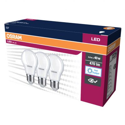 Lampa LED VALUE Classic A40 4,9W/865 230V plastik E27 FS3 OSRAM LEDVANCE (4058075385627)