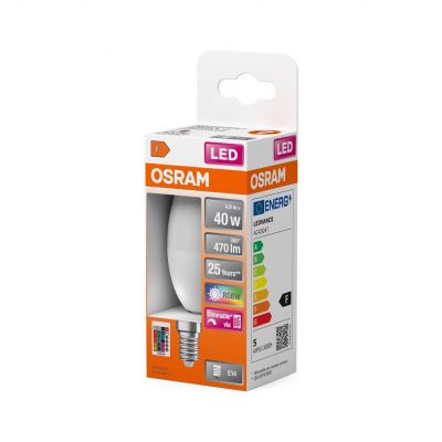 Żarówka OSRAM LED STAR RGB + PILOT 5,5W 40W E14 LEDVANCE (4058075430853)
