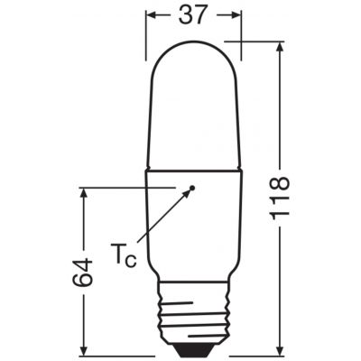 LED STAR CL STICK FR 76 10W 840 E27 LEDVANCE (4058075059214)