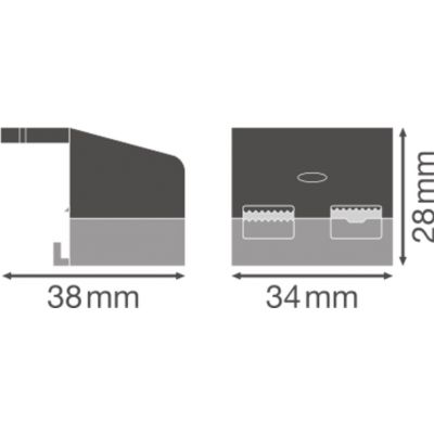 DR AY PC-PFM-CLAMP DUO 10X2 LEDV OSPRZĘT DO MODUŁÓW LED LEDVANCE (4058075313170)