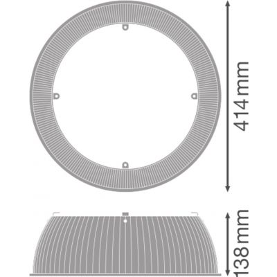 HIGH BAY LED PC REFRACTOR 155W-210W LEDV LEDVANCE (4058075507036)