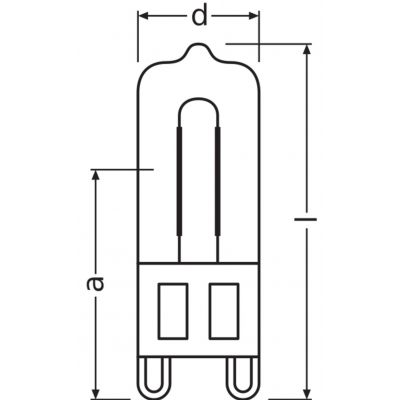 Żarówka halogenowa 48W G9 230V 43mm 66748 ECO LEDVANCE (4008321945334)