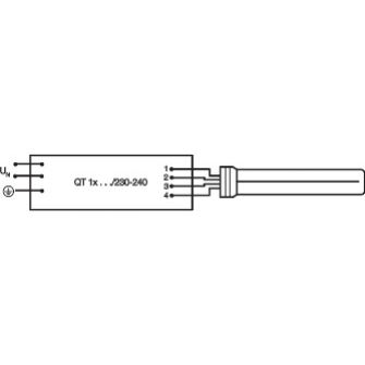 Świetlówka kompaktowa 2G11 (4-pin) 55W 3000K DULUX L 4050300298917 LEDVANCE (4050300298917)