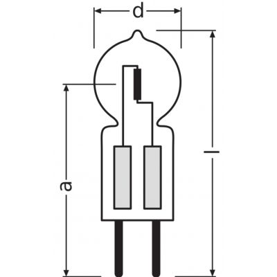 Żarówka halogenowa - 64429 ES 25W 12V GY6,35 FS1 OSRAM LEDVANCE (4050300987262)