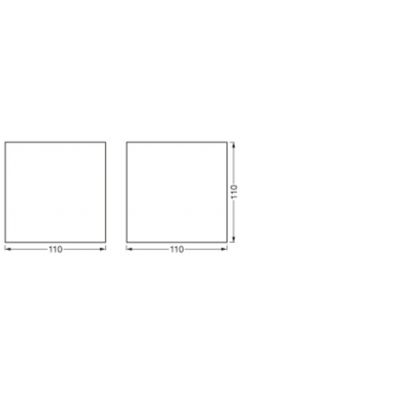 SMART WIFI ORBISW WOOD 110X110 TW WD LEDVANCE (4058075574250)