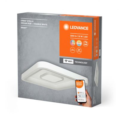 Plafon LED Lampa Sufitowa ORBIS STELLA 32W 3250lm RGB CCT 48,5cm SMART+ WIFI 4058075573390 LEDVANCE (4058075573390)