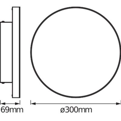 Panel LED 20W RGB+CCT SMART+ WiFi PLANON 300 4058075484696 LEDVANCE (4058075484696)