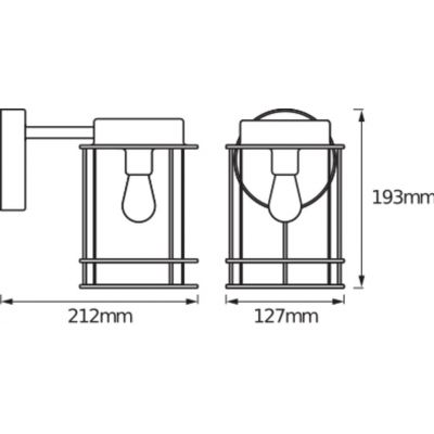 ENDURA CLASSIC POST DOWN E27 STLEDV Oprawa zewnętrzna LEDVANCE (4058075206526)