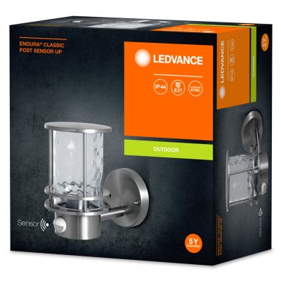 Kinkiet lampa zewnętrzna elewacyjna ścienna z czujnikiem ruchu E27 Endura Classic Post 4058075206540 LEDVANCE (4058075206540)