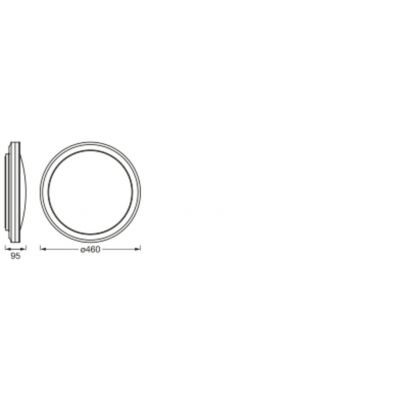 Plafon LED Lampa Sufitowa ORBIS CIRCLE 28W 2400lm RGB CCT 46cm SMART+ WIFI 4058075573871 LEDVANCE (4058075573871)
